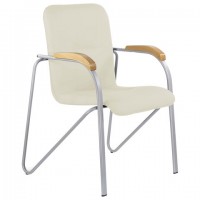 Кресло для приемных и переговорных BRABIX "Samba CF-106 BOX-2", серый, бук (D-1), бежевый, разобрано, 532764 - Премиум Сервис