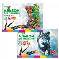 ������ ��� ���������, �4, 40 ������, �����, ������� ������, BRAUBERG KIDS, 200�285 ��, "�������" (2 ����), 106683 - ������� ������