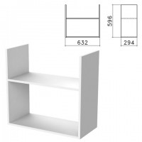 Полка навесная настенная "Бюджет", 632х294х596 мм, белый, 402668-290 - Премиум Сервис