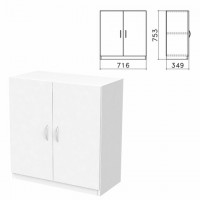 Шкаф закрытый "Бюджет", 716х349х753мм, белый (КОМПЛЕКТ) - Премиум Сервис