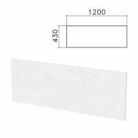 Экран-перегородка "Бюджет", 1200х16х430 мм, белый (КОМПЛЕКТ С ФУРНИТУРОЙ) - Премиум Сервис