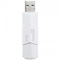 ����-���� 16GB SMARTBUY Clue USB 2.0, �����, SB16GBCLU-W - ������� ������