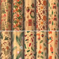 ������ ����������� ���������� "Christmas Kraft" 70*100��, 10 �������� �������, ������� ������, 592053 - ������� ������