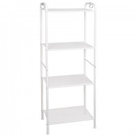 Стеллаж на металлокаркасе "Валенсия-14", 455х300х1205 мм, 4 полки, белый, СТВ14 Б - Премиум Сервис