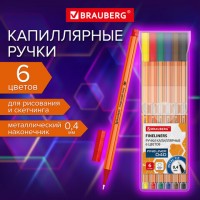 ����� ����������� (������) 6 ������, BRAUBERG FINE 040, ������������� ����������, ������������, ����� ������ 0,4 ��, 144141 - ������� ������