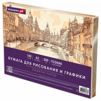 ������ ��� ��������� � ������� �3 100 �., 200 �/�2 ������ ������, � �������, BRAUBERG ART CLASSIC, 116889 - ������� ������
