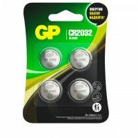 ��������� �������� 4 ��., GP Lithium, CR2032, ��������, �������, CR2032-2CRU4 - ������� ������