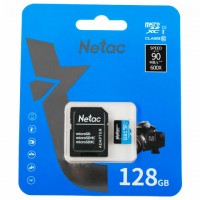����� ������ microSDXC 128 ��, NETAC P500 Standard, UHS-I U3, 128 ��/�, (class 10), NT02P500PRO-128G-S - ������� ������