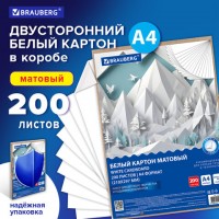 ������ ����� �4 ������������, 200 ������, � ������, BRAUBERG, 210�297��, ��� 1�, 116633 - ������� ������