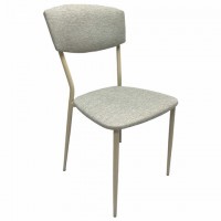 Стул для столовых, кафе, дома РС23, бежевый перламутровый каркас, рогожка бежевая - Премиум Сервис