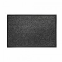 Коврик придверный 80х120см СЕРЫЙ влаго-грязезащитный, 450гр/м2, ребристый, PRIMILA EX, 701025 - Премиум Сервис