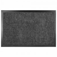 Коврик придверный 80х120см СЕРЫЙ влаго-грязезащитный, 430гр/м2, ребристый, ЛЮБАША СТА, 701037 - Премиум Сервис