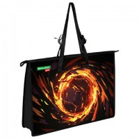 Папка для рисунков и чертежей с регулируемыми ручками BRAUBERG KIDS А3,1 отделение, карман внутри, Fire split, 273416 - Премиум Сервис