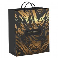 Пакет с пластиковой ручкой, мягкий пластик, 40х30см, "Золотой бренд", 140мкм, ШК9921, н00242801 - Премиум Сервис