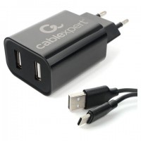 �������� ���������� CABLEXPERT 12��, 2.4�, 2�USB, ������ Type-C 1�, ������, �������-�������, MP3A-PC-37 - ������� ������