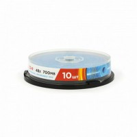 ����� CD-R MIREX, 700 �� 48x Cake Box (�������� �� �����), �������� 10 ��, UL120051A8, UL120051A8L - ������� ������