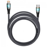 ������ TypeC-Lightning, 1 �, 3 �, SMARTBUY, ��� ������� ������� � �������� ������, ������ 18041, PDTRANSP-BLACK - ������� ������