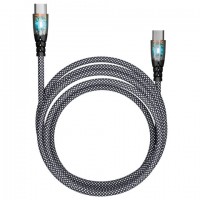������ TypeC-TypeC, 1 �, 3 �, SMARTBUY, ��� ������� ������� � �������� ������, ������ 18140, FCTRANSP-BLACK - ������� ������