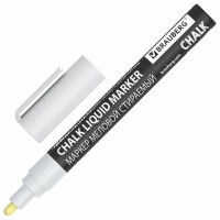 ������� ������� CHALK LIQUID MARKER, ����� ����� 3��, 3��, ������� � �������, BRAUBERG, 152595 - ������� ������