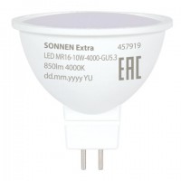 ����� ������������ SONNEN EXTRA, 10 (90) ��, GU5.3, ����������� �����, 30000 �, LED MR16-GU5.3-10W-4000, 457919 - ������� ������