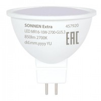 ����� ������������ SONNEN EXTRA, 10 (90) ��, GU5.3, ������ �����, 30000 �, LED MR16-GU5.3-10W-2700, 457920 - ������� ������