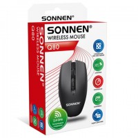 ���� ������������ USB, 800/1200/1600 dpi, 5 ������ + ������-������, ����������, SONNEN Q80, ������, 513945 - ������� ������
