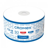 ���� CD-R CROMEX, 700 Mb, 52x, � ������������ ������ �� �����, Bulk (����������� ��� �����), �������� 50 ��., 514304 - ������� ������
