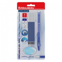 ����� ��������� ������� + 5 �������� + ������, BRAUBERG "ULTRA ERASE", �����, ����������� ���������� 0,5 ��, ����� ������ 0,35 ��, 144277 - ������� ������