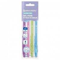����� ������� "BRAUBERG ULTRA GEL PASTEL", �����, ����� 4 �����, ����������� ���������� 0,5 ��, ����� ������ 0,35 ��, 144282 - ������� ������