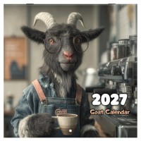 ��������� ��������� ���������� 2027�, BRAUBERG, 12 ������, 28,5�28,5��, "Goat calendar", 118417 - ������� ������