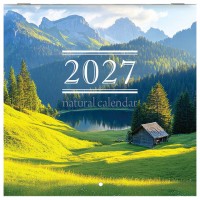 ��������� ��������� ���������� 2027 �., BRAUBERG, 12 ������, 21,4�21,4 ��, ����, "Nature", 118433 - ������� ������