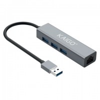 USB-��� KG-096, USB-A 3.2, ����������������, 4�1, 3�USB-A 3.2, 1xRJ45, 120 ��, �����, KAIGO SMART, 355060 - ������� ������