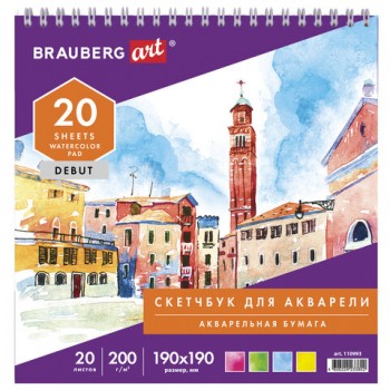 ��������, ����������� ����� ������ 200 �/� ������, 190�190 ��, 20 �., �������, ��������, BRAUBERG ART DEBUT, 110993 - ������� ������