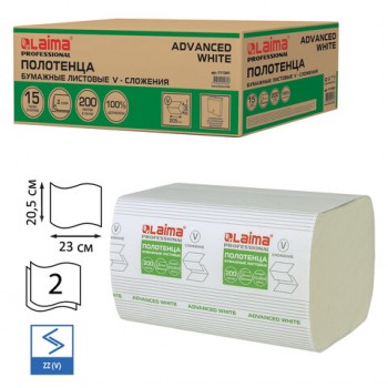 ��������� �������� 200 ��., LAIMA (H3) ADVANCED WHITE, 2-�������, �����, �������� 15 �����, 23�20,5, V-��������, 111341 - ������� ������