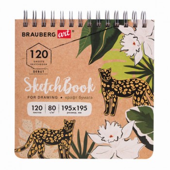 ��������, �����-������ 80 �/�2, 195�195 ��, 120 �., �������, ������� �������, BRAUBERG ART DEBUT, 113000 - ������� ������