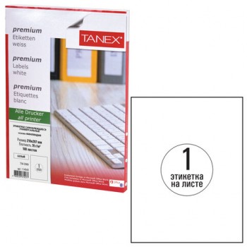 �������� ������������� 210�297 ��, 1 ��������, �����, 70 �/�2, 100 ������, TANEX, ����� ���������, 114543, TW-2000 - ������� ������