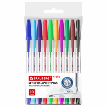 ����� ��������� BRAUBERG "M-500", ����� 10 ������, �������, ���� 0,7 ��, ����� ������ 0,35 ��, 143455 - ������� ������