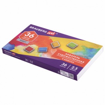 �������� �������������� � ������� ����� 36 ������ �� 2,5 �, BRAUBERG ART DEBUT, 191779 - ������� ������