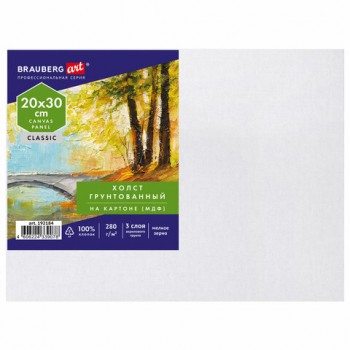 ����� �� ������� (���), 20�30 ��, 280 �/�2, ������������, 100% ������, BRAUBERG ART CLASSIC, 192184 - ������� ������