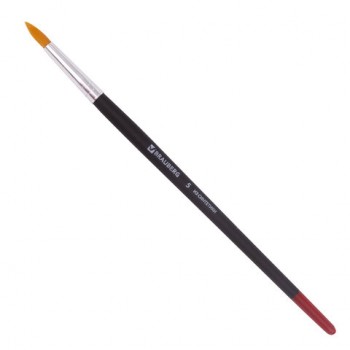 Кисть BRAUBERG, синтетика, круглая, № 5, 200211 - Премиум Сервис