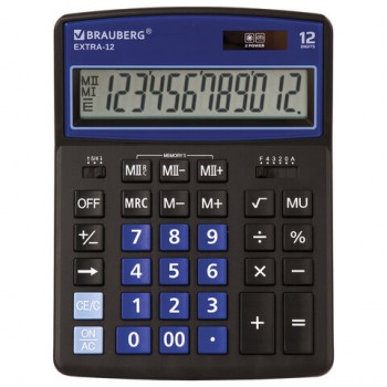 ����������� ���������� BRAUBERG EXTRA-12-BKBU (206x155 ��), 12 ��������, ������� �������, �����-�����, 250472 - ������� ������