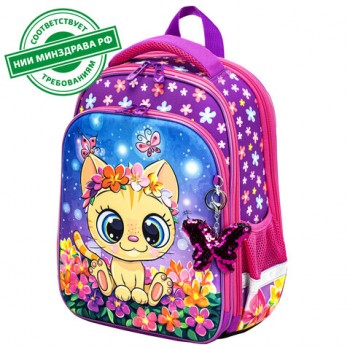 ����� BRAUBERG QUADRO, 3 ���������, � �������, "Charming kitten", 37�28�18 ��, 270602 - ������� ������