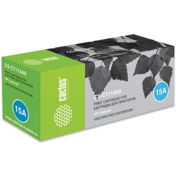 �������� �������� CACTUS (CS-C7115�S) ��� HP LaserJet 1000/1200/3300/3380, ������ 2500 ���., CS-C7115AS - ������� ������