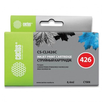 �������� �������� CACTUS (CS-CLI426C) ��� CANON Pixma MG5140/MG5240/MG6140/MG8140, ������� - ������� ������