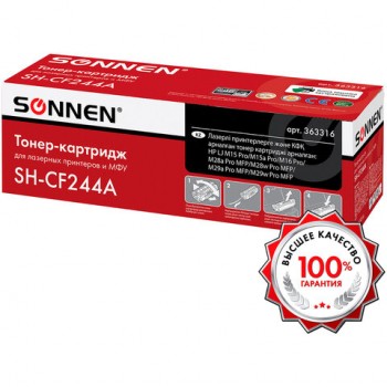 �������� �������� SONNEN (SH-CF244A) ��� HP LaserJet Pro M15/16; MFP M28/29, ������ 1000 �������, 363316 - ������� ������