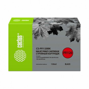 �������� �������� CACTUS (CS-PFI120BK) ��� Canon imagePROGRAF TM-200/TM-205/TM-300, ������, 130 �� - ������� ������