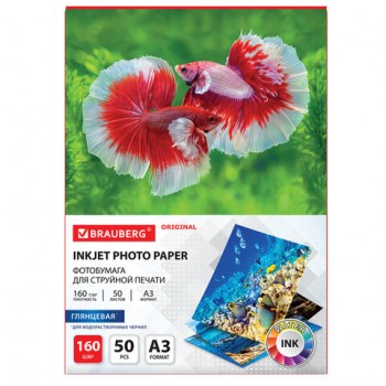 ���������� ��������� �������� �������, �3, 160 �/�2, �������������, 50 ������, BRAUBERG ORGINAL, 363994 - ������� ������