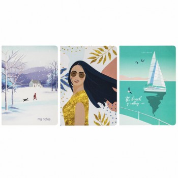 ������� 40 �. � ����� ������� SoftTouch, ����� 3 ��., ������� ������ 70 �/�2, ������, �5 (147�210 ��), MEMORIES,BRAUBERG, 403803 - ������� ������