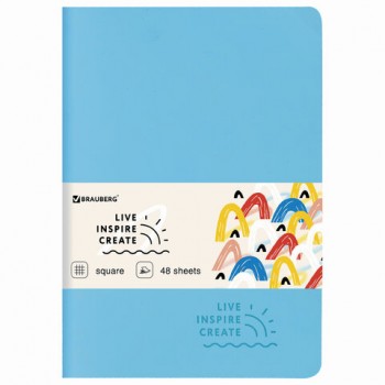 ������� 48 �. � ������ ������� ������ SoftTouch, ������, A5 (147�210��), �������, BRAUBERG RAINBOW, 403880 - ������� ������