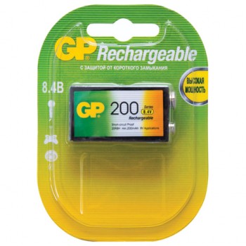   GP,  (20R8H, 6F22), Ni-Mh, 200 mAh, 1 .,  , 20R8H-2CRU1 -  